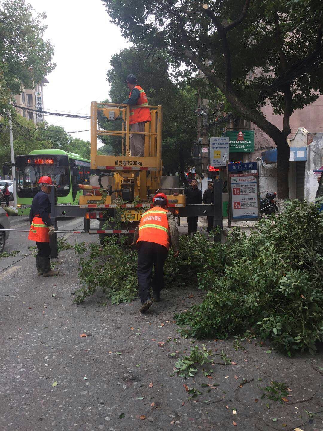 近日，我公司根據南陵縣市政園林所通知，組織安排人員車(chē)輛協(xié)助市政園林所路燈科修剪陵陽(yáng)路兩側遮擋路燈照明的樹(shù)枝。此項工作持續了三天，消除了因路燈光照不足帶來(lái)的夜間通行安全隱患問(wèn)題，受到沿線(xiàn)居民一致好評。